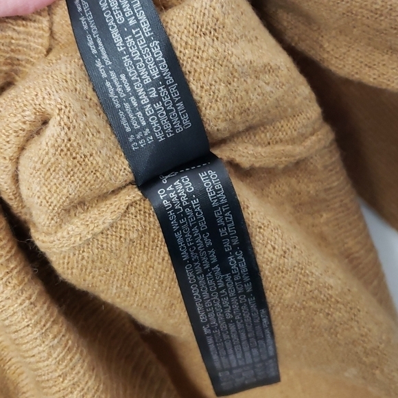Zara Sweater Light Brown Acrylic/Poly/Wool Blend 36 L Hip Length NWT New - Picture 6 of 10